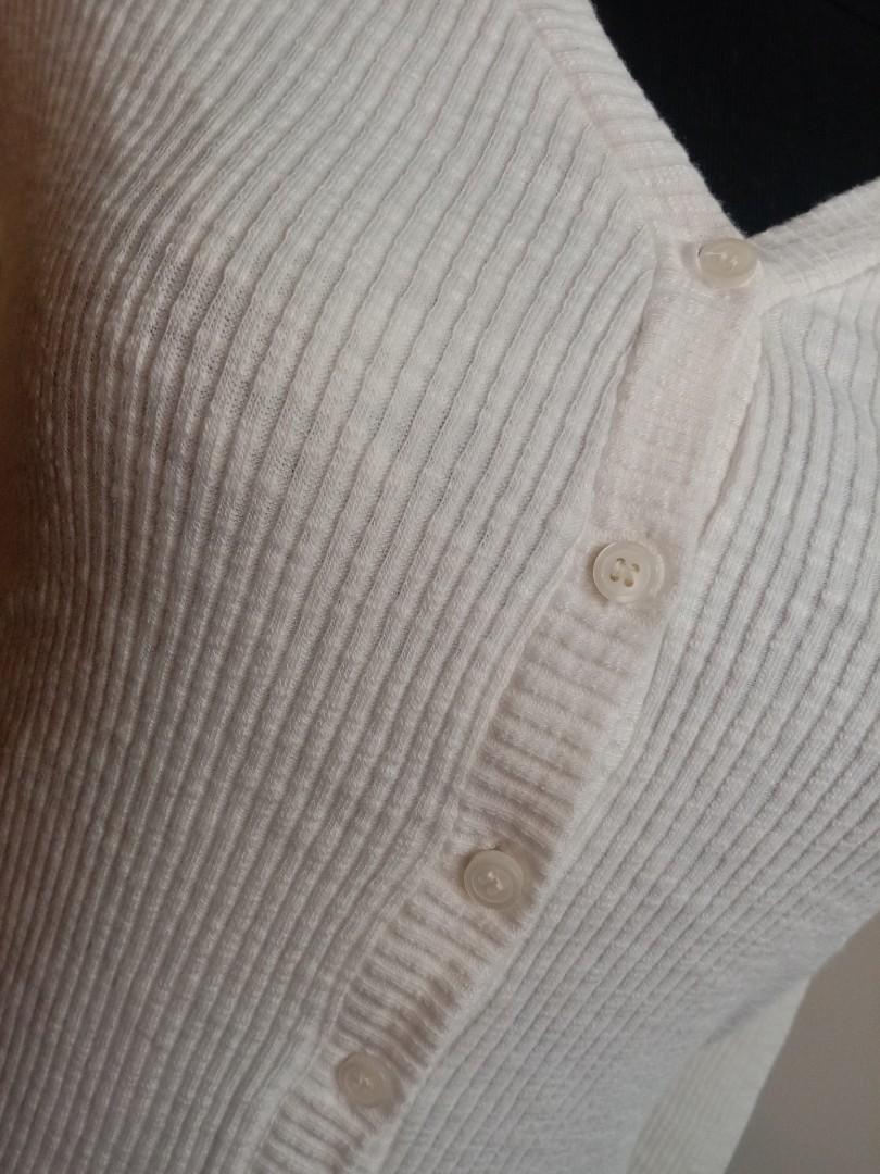 small white cardigan