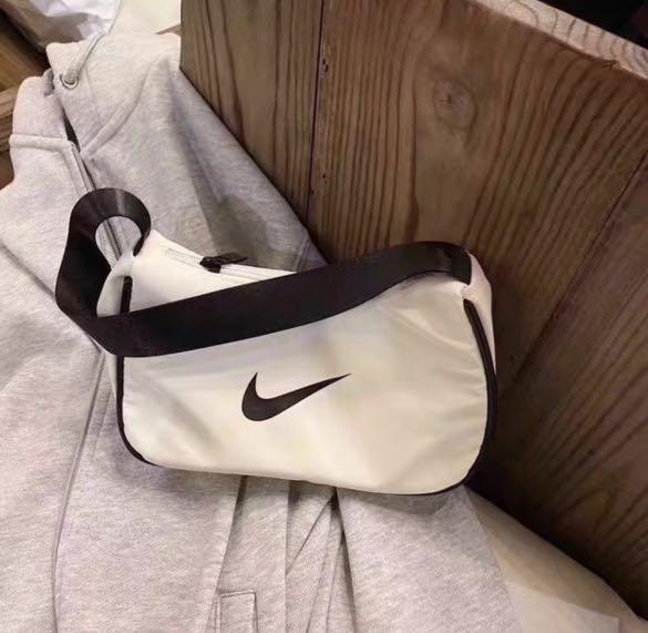 white nike side bag