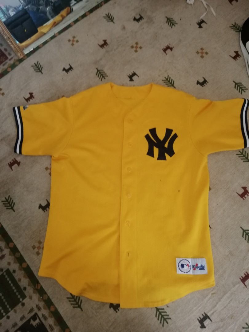 Yankees Yellow Jersey, Men's Fashion, Tops & Sets, Tshirts & Polo