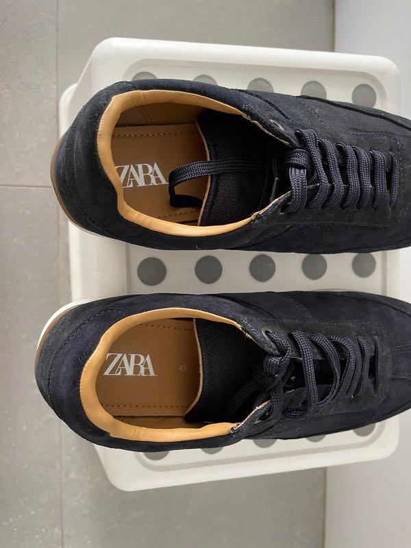 Zara blue suede shoes discount