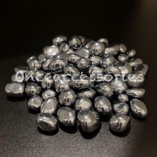 約100g 鈦赫茲散珠 不規則型沒打孔 防輻射 能量石 抗疲勞 美容保健 鈦黑磁 太赫茲 女裝 飾物及配件 寶石 鑽石 水晶 Carousell