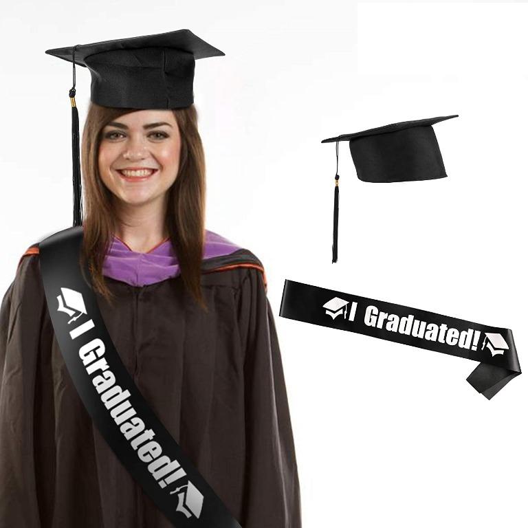 1Pc Graduated Satin Sash Graduate Gift Celebration Party Photo booth Props U BY 