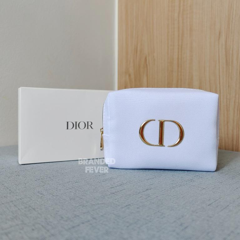 2021 Dior Beauty Skincare Gift White Makeup Pouch