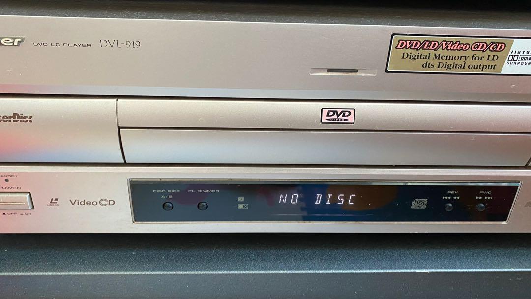 日本PIONEER 先峰DVL 919 LD LASER DISC CD DVD VCD PLAYER, 家庭電器 