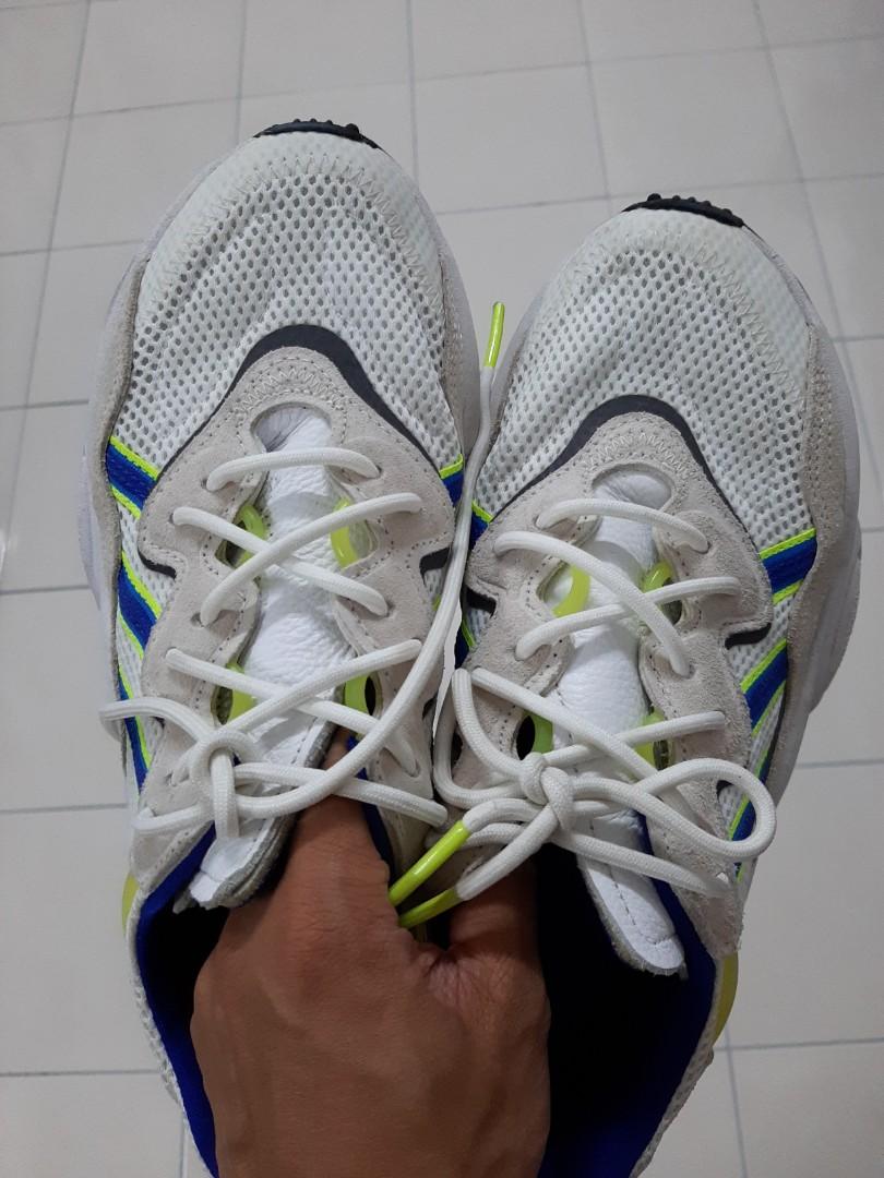 Adidas Ozweego White Yellow Neon Men s Fashion Footwear Sneakers on Carousell