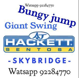 AJ Hackett Giant swing Bungy jump skybridge combo ticket adventure