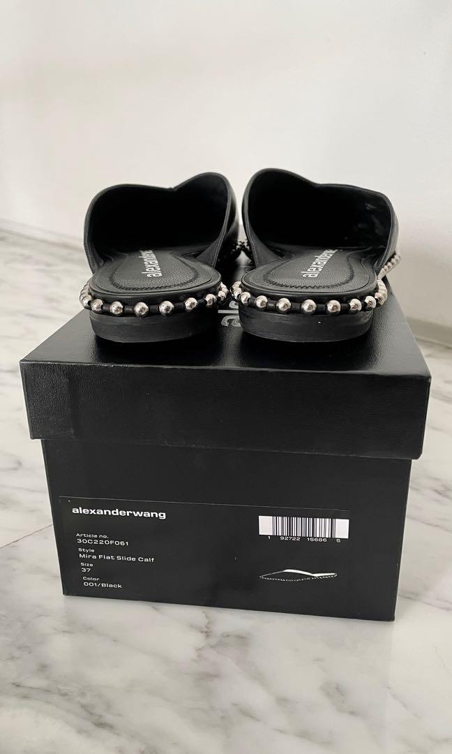 Alexander wang studded slides online