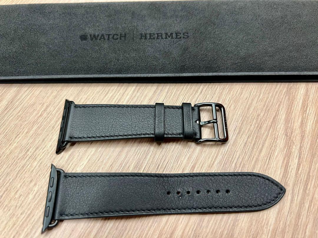 APPLE WATCH HERMES SERIES 6 44MM SPACE BLACK STAINLESS STEEL CASE WITH SINGLE TOUR Luxury Watches on Carousell