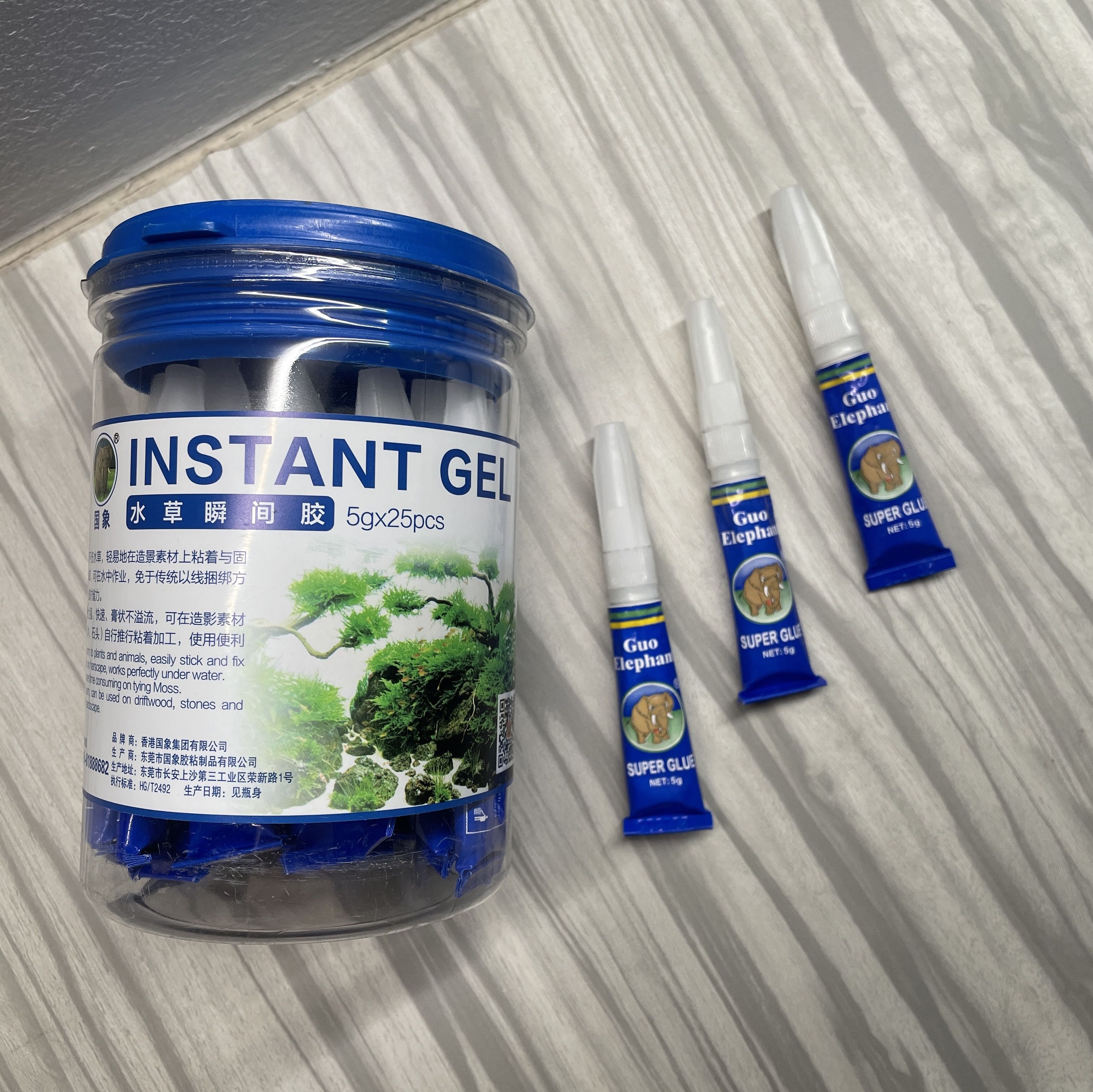 Aquarium Super Glue Gel Guo Elephant, Hobbies & Toys, Stationery