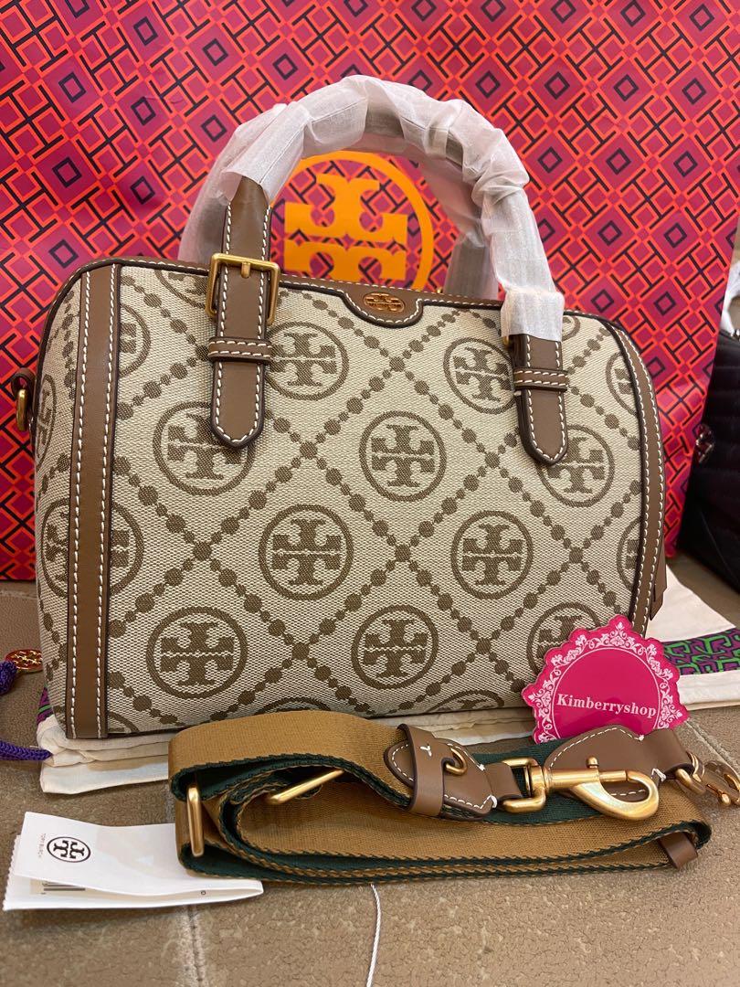 Authentic Tory Burch T monogram jacquard duffle hazel crossbody bag  handbag, Luxury, Bags & Wallets on Carousell