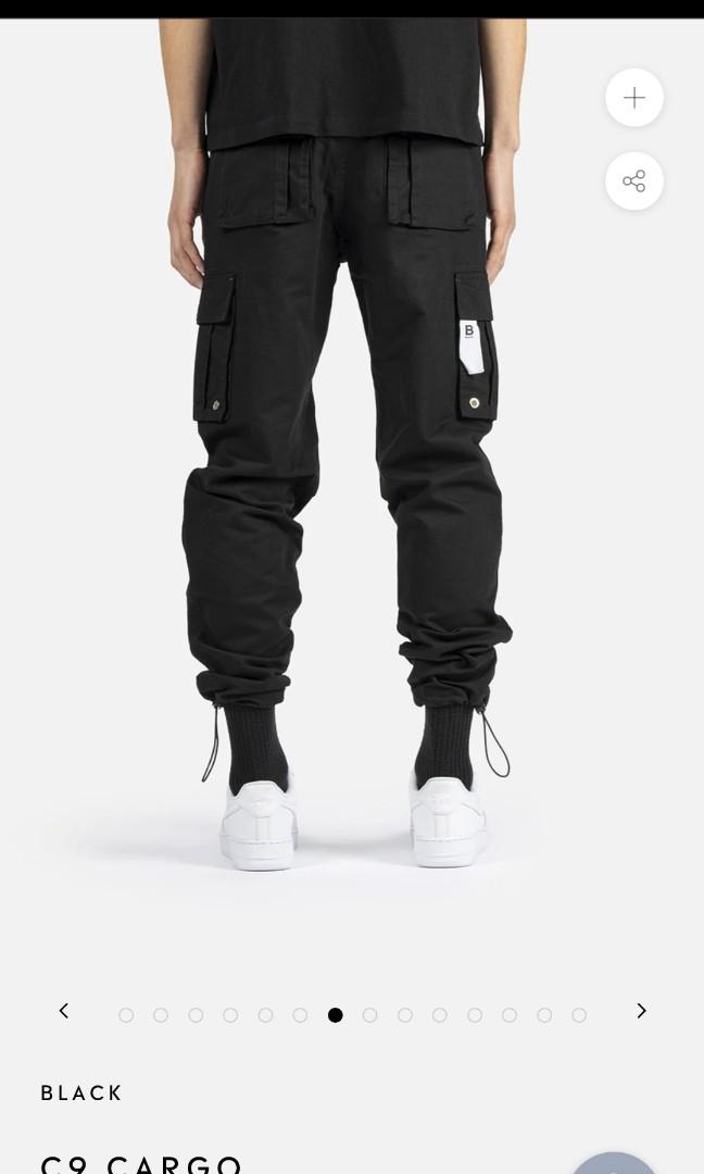 Black Cargo Pants (Blacktailor), Men's 