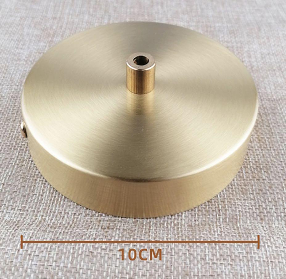 BNIB Brass Gold Round Ceiling Base Plate for Pendant Light 10cm