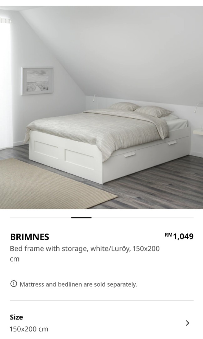 Brimnes Ikea Queen Bed With Storage, Ikea Brimnes Headboard Attach To Bed
