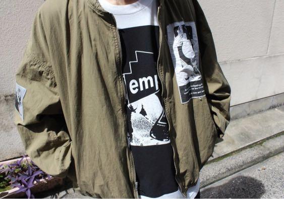 C.E Cav empt 21AW PSEUDO NEEDS ZIP JACKET 貼章布拉鍊外套 全新100%