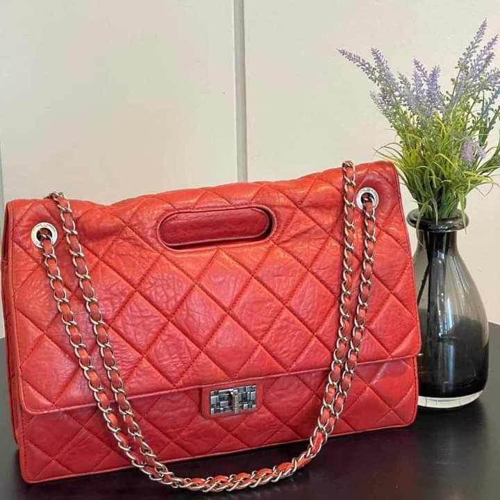 red lambskin chanel bag authentic
