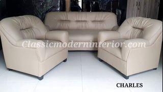 Charles Sala Set leather Beige