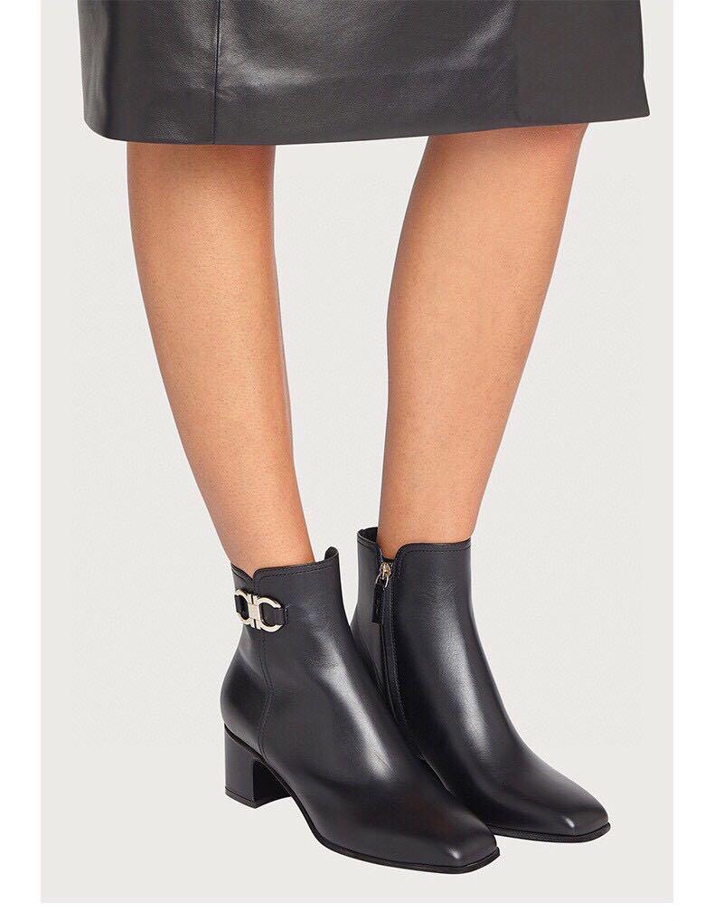 Ferragamo Gancini Short Boots Women s Fashion Footwear Boots on