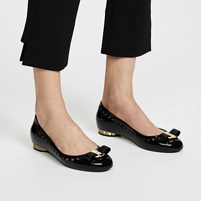 Ferragamo jelly flats top
