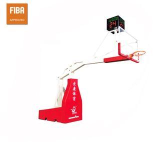 FIBA CERTIFIED Manual hydraulic basketball stand only - on stock