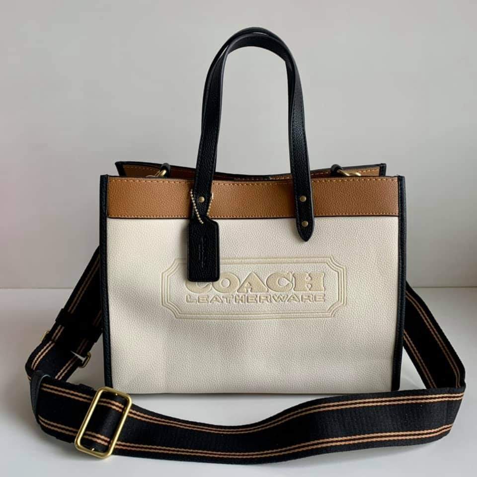 Coach Field Tote 30 Bag In Colorblock With Coach Badge