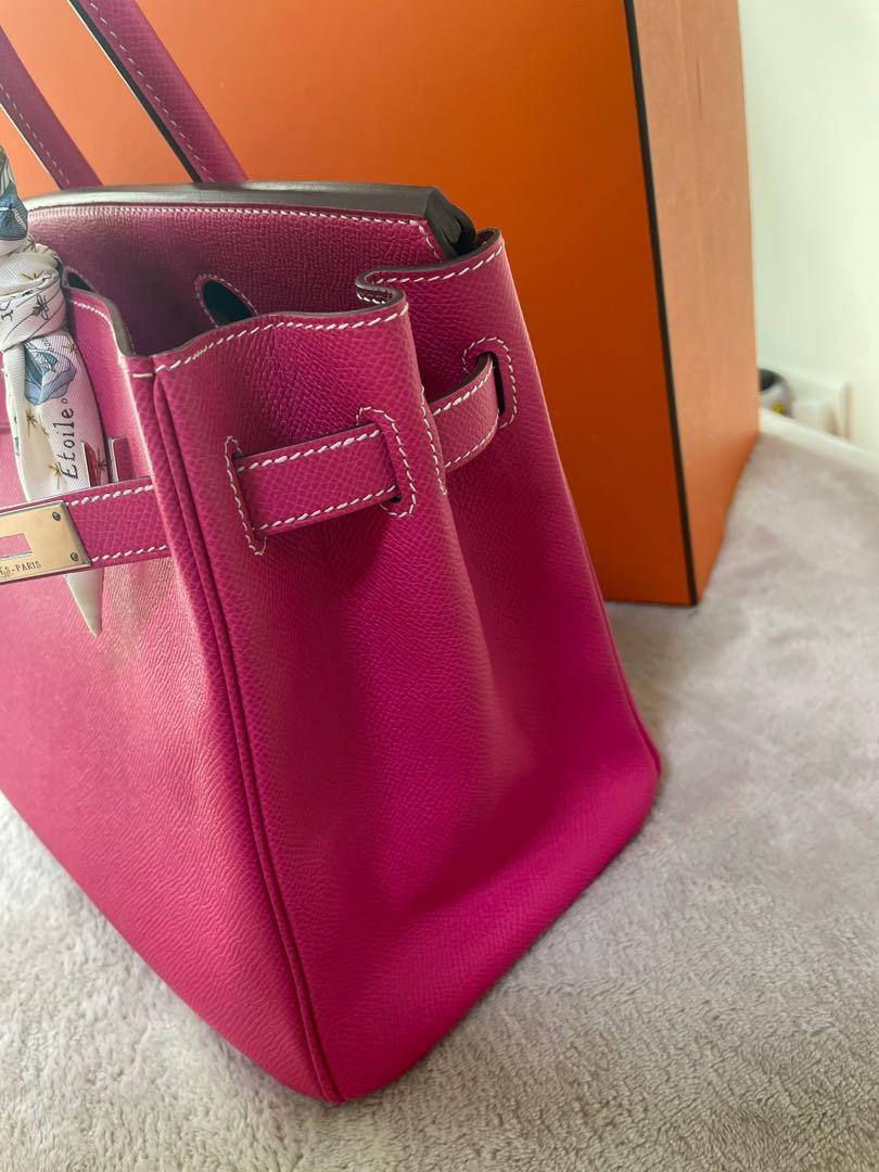 Hermes Birkin 30 Rose Tyrien Epsom PHW, Luxury on Carousell