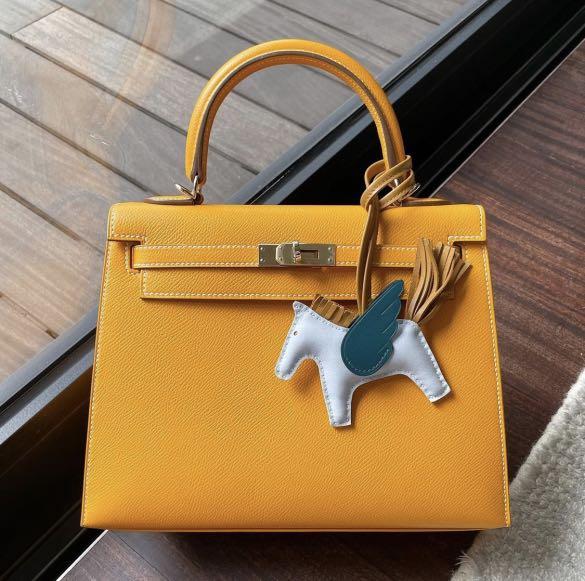 Hermes Kelly 25 Epsom Toffee GHW Stamp B