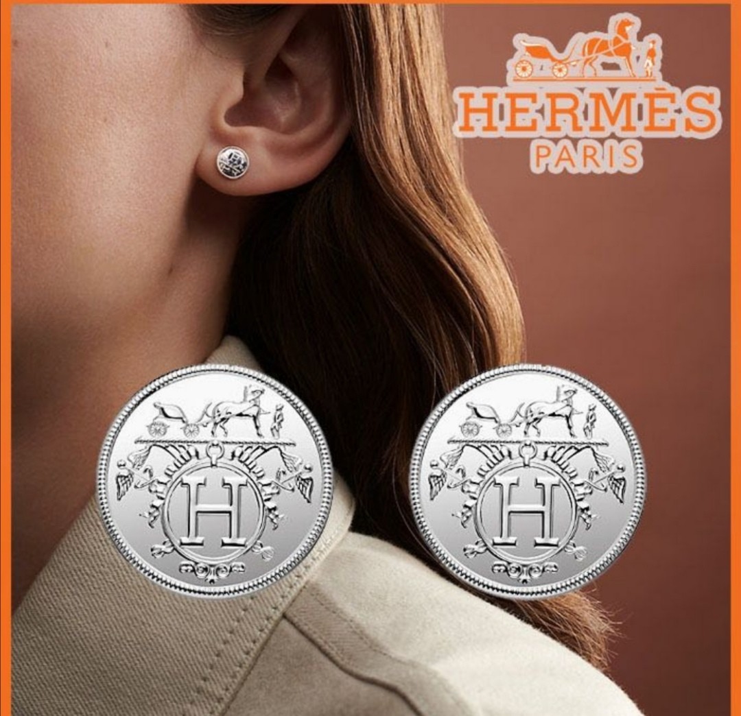 Hermes ex online libris earrings