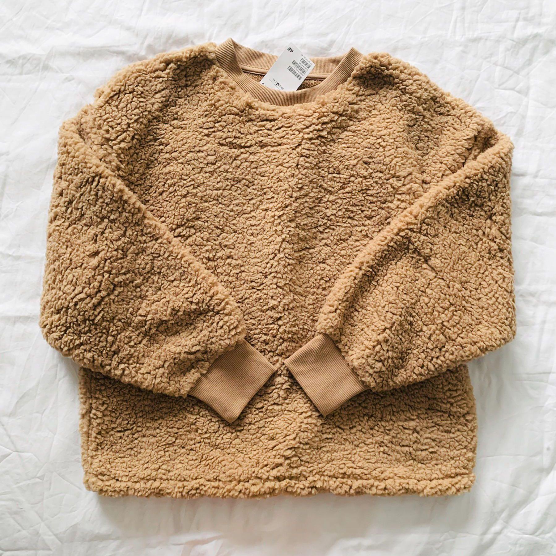 Ae fuzzy discount teddy sherpa cardigan