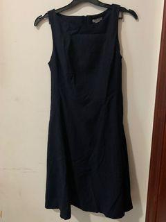 H&M Dress Navy - Dress Biru Tua