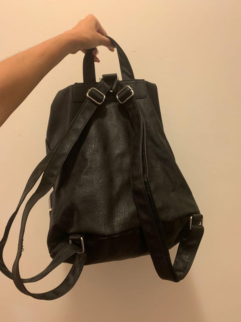 h&m leather backpack, Women's Fashion, Bags & Wallets, Backpacks on
