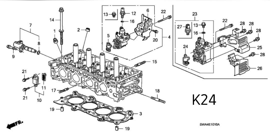 Honda K20/K24/B16/B18/B20/F20C/F22C/L15B/L15C Head Gasket, Car