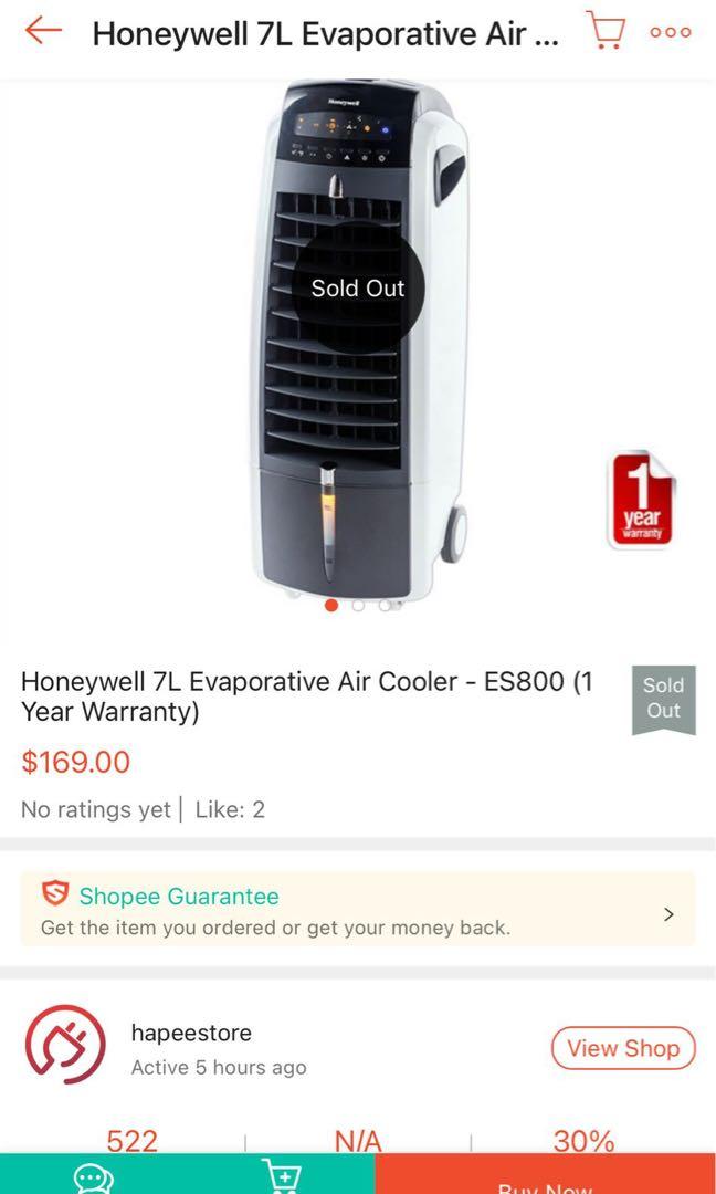 Honeywell 7l best sale evaporative cooler