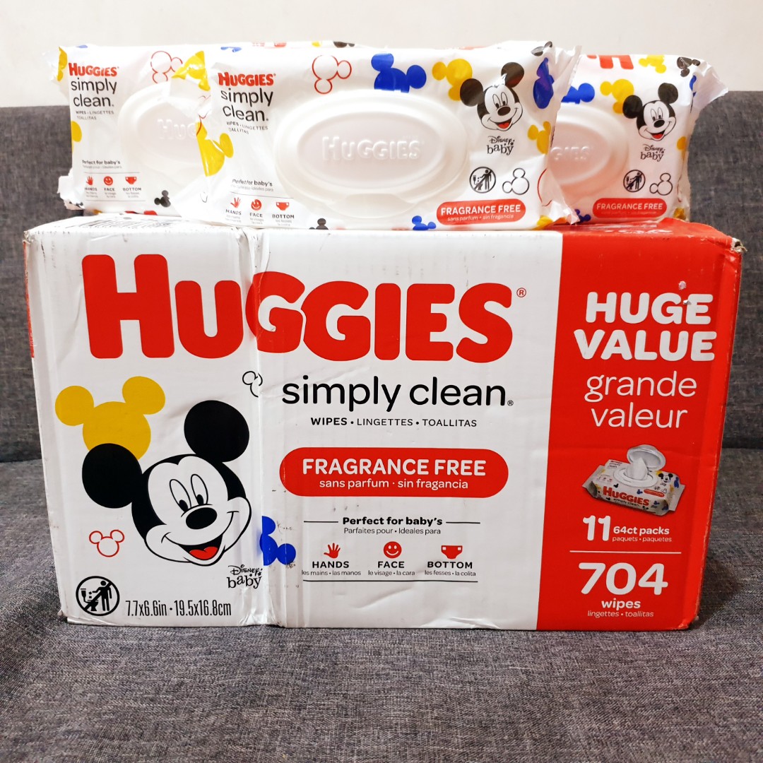 HUGGIES WIPES MICKEY MOUSE, Babies & Kids, Bathing & Changing, Diapers
