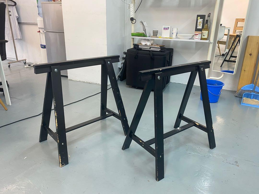 IKEA Black Table Legs 宜家傢俬枱腳, 傢俬＆家居, 傢俬, 其他家居傢俬 Carousell
