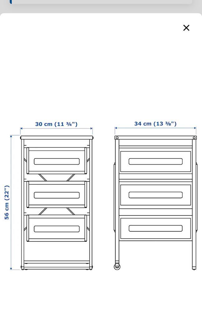 ikea drawer, Furniture & Home Living, Furniture, Shelves,