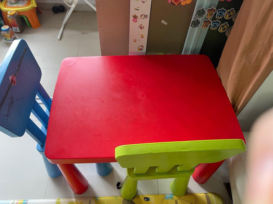 IKEA table and chair, Babies & Kids, Baby Nursery & Kids Furniture