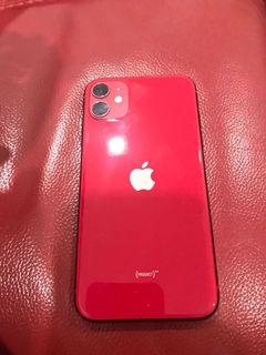 Iphone 11 128gb red come with box my set
