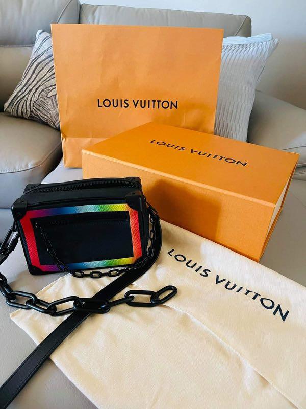 Louis Vuitton Taiga Mini Soft Trunk Black Rainbow 542270