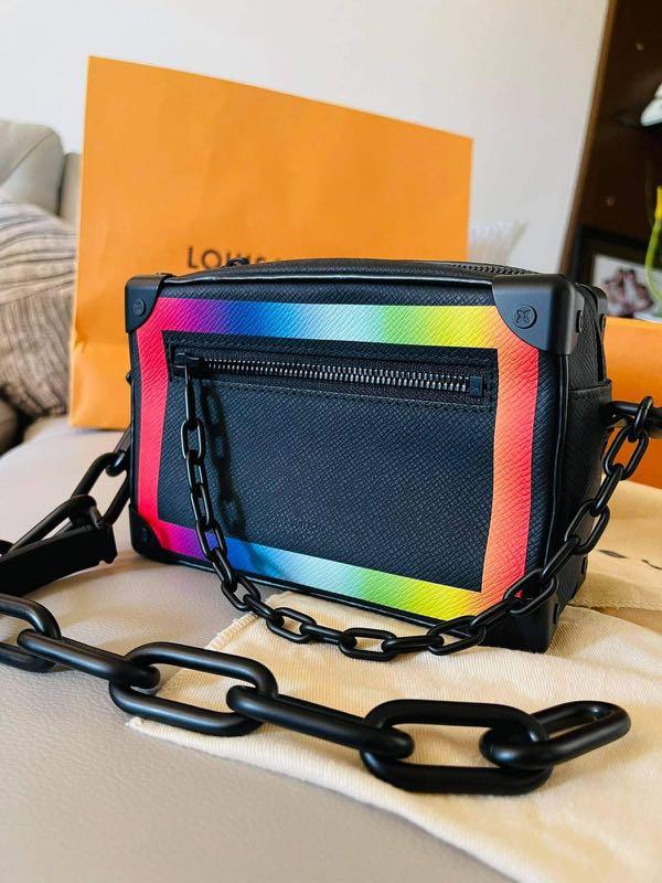 L V Taiga Rainbow Mini Soft Trunk, Luxury, Bags & Wallets on Carousell