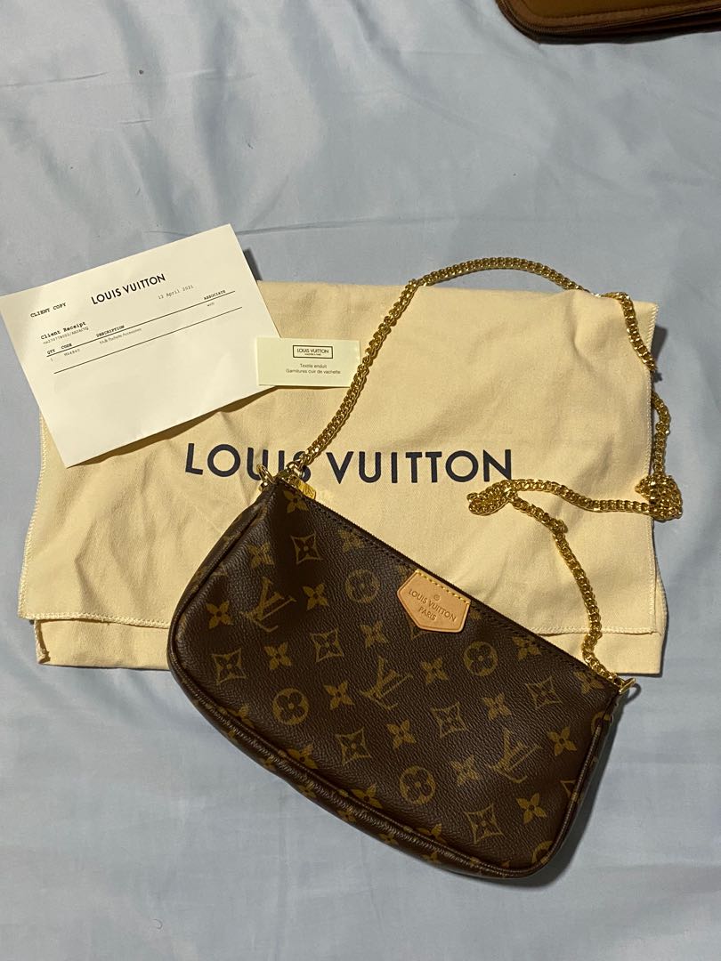 Brand New Complete Louis Vuitton Multi Pochette / LV Multi Pochette with  Receipt 💯💯, Luxury, Bags & Wallets on Carousell