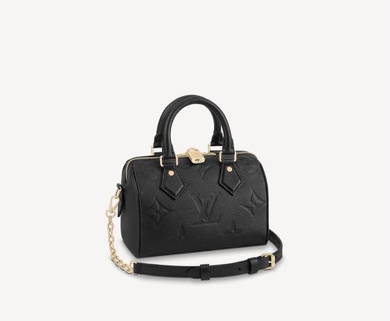 Louis Vuitton Speedy Speedy Bandouli√ Re 20, Black