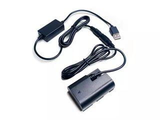 LP-E6 FAKE DUMMY BATTERY WITH USB ADAPTER FOR CANON DSLR CAMERA