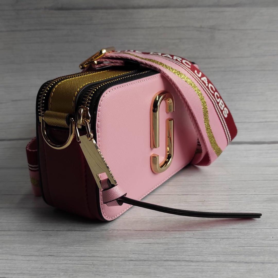 Marc Jacobs Women's Snapshot Cross Body Bag - New Baby Pink/Red