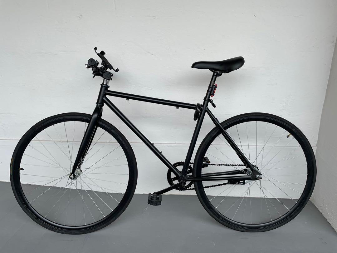 Matte black clearance fixed gear bike