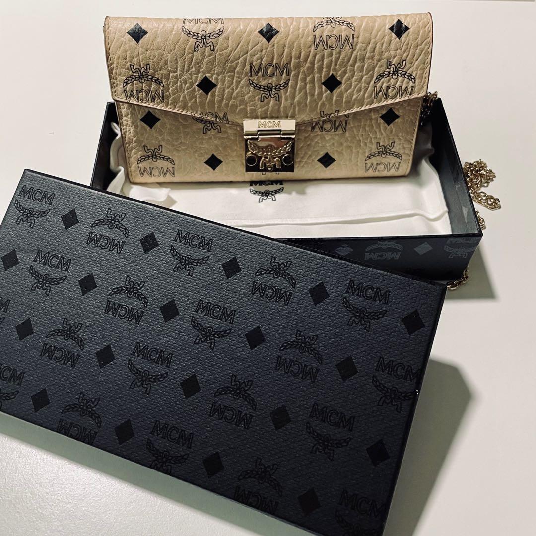 MCM Patricia Crossbody Wallet in Visetos Women s Fashion Bags Wallets Cross body Bags on Carousell