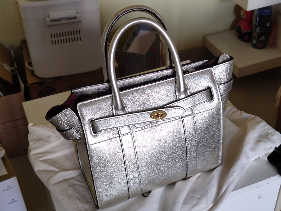 mulberry bayswater silver