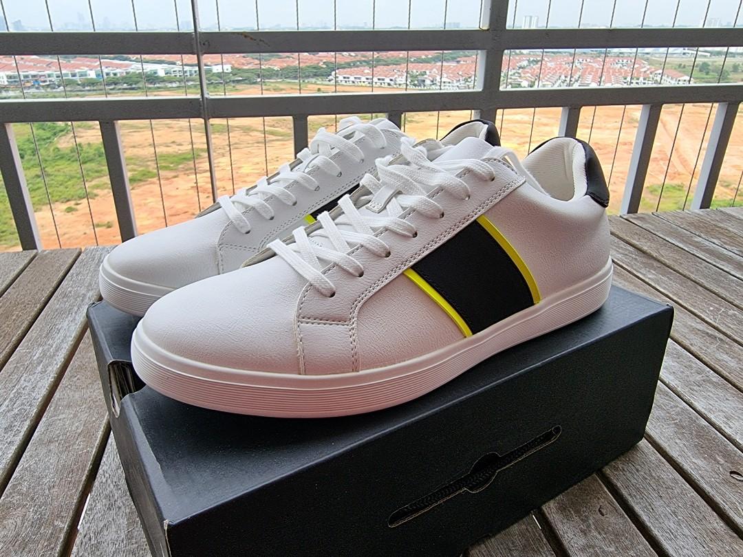 New Aldo Cowien White Sneaker Slip On Shoe