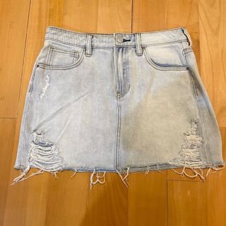 New Pacsun Light Blue Denim Skirt 全新淺藍色半截牛仔裙64198644653313110