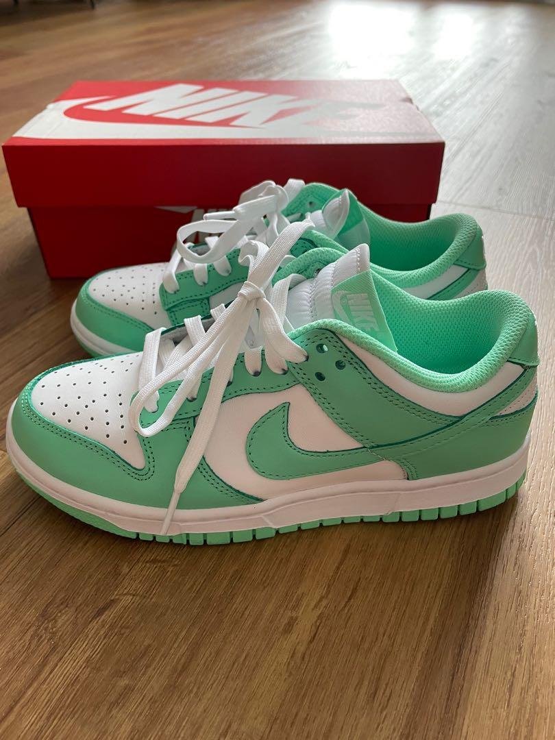 Nike Dunk Low Green Glow, Women's Fashion, Footwear, Sneakers on