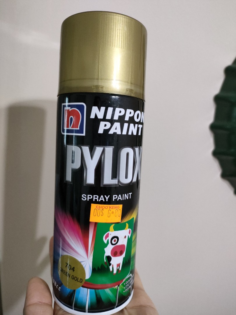 Nippon Spray Paint (green gold), Furniture & Home Living, Home